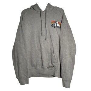 Eddie Bauer Men's Graphic Hoodie 2XL – Mountain Logo, Gray